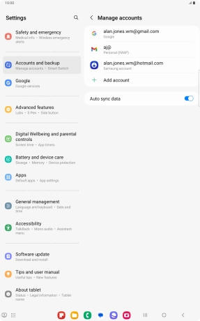 Press the Home key to return to the home screen.