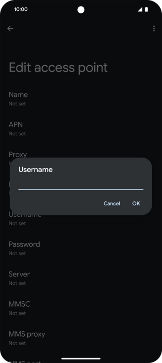 Key in wap and press OK.