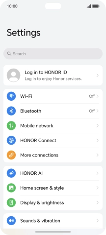 Press Mobile network. Press Mobile network.