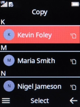 Select the required contacts.