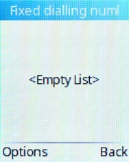 Press the Left selection key.