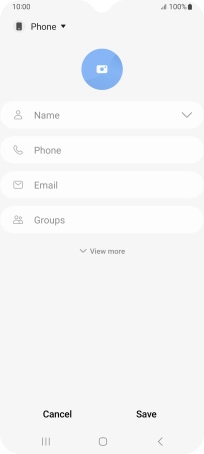 Press the address book drop down list. Press the address book drop down list.