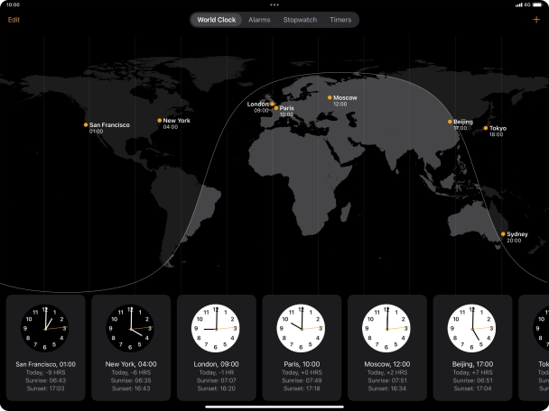 Slide your finger downwards starting from the top right side of the screen.