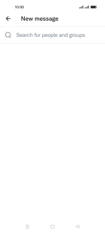 Press the search field.