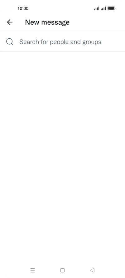 Press the search field.