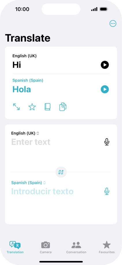 Press the full screen icon.