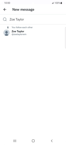 Key in the first letters of the recipient's name and press the required contact. Key in the first letters of the recipient's name and press the required contact.