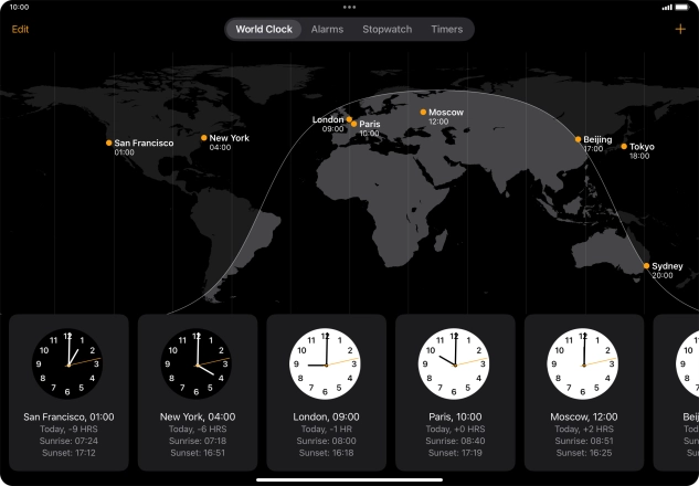 Slide your finger downwards starting from the top right side of the screen.