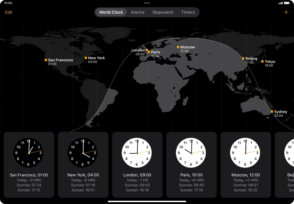 Slide your finger downwards starting from the top right side of the screen.