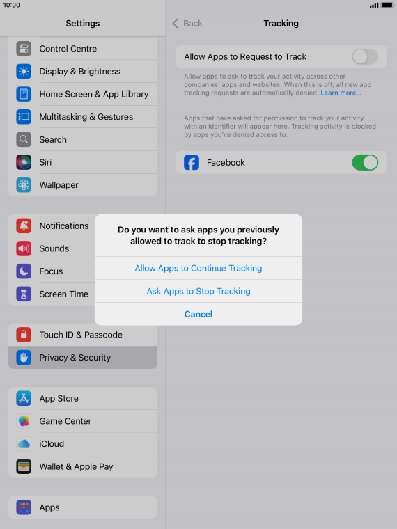 If you turn off the function, press the required setting. If you turn off the function, press the required setting.