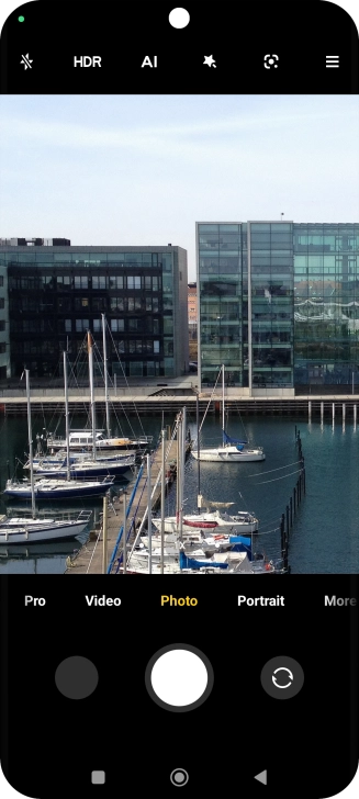 If the camera is turned on, press Video.