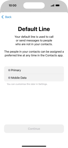 Press the required price plan. Press the required price plan.