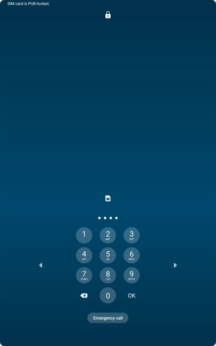 Key in a new four-digit PIN and press OK.