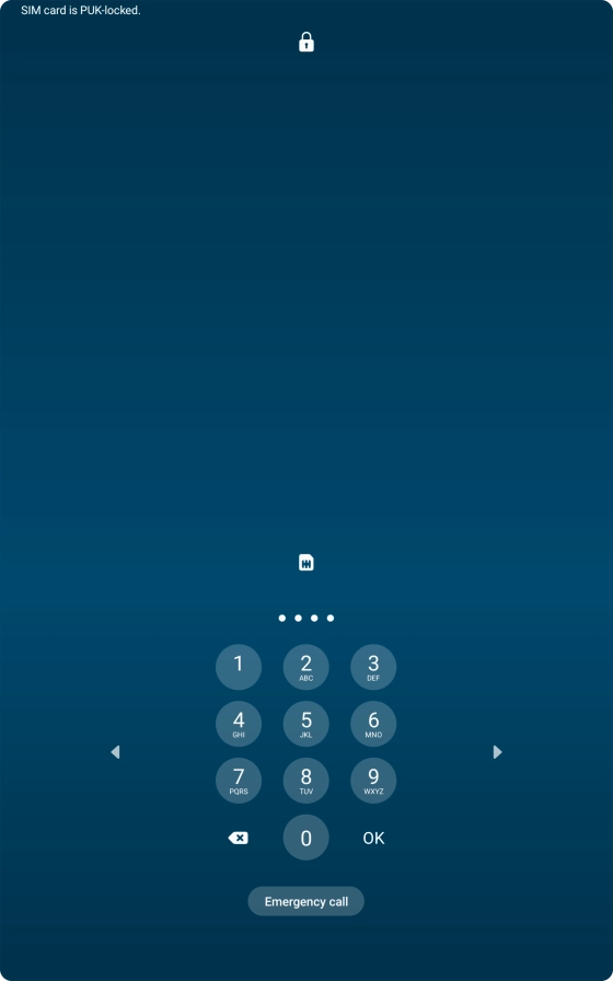 Key in a new four-digit PIN and press OK.