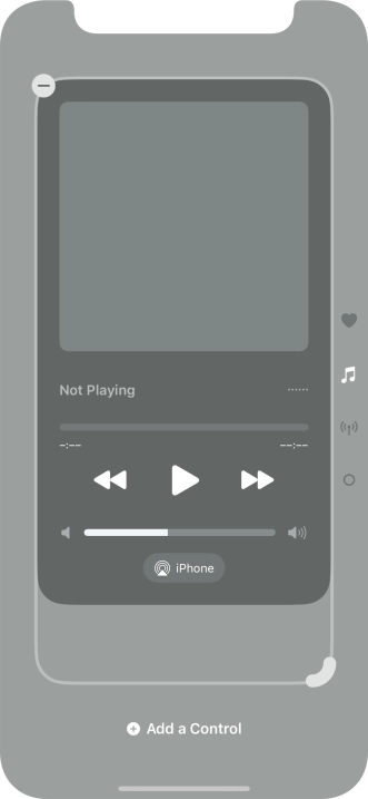 Press the remove icon on the required Control Centre page to remove it from Control Centre. Press the remove icon on the required Control Centre page to remove it from Control Centre.