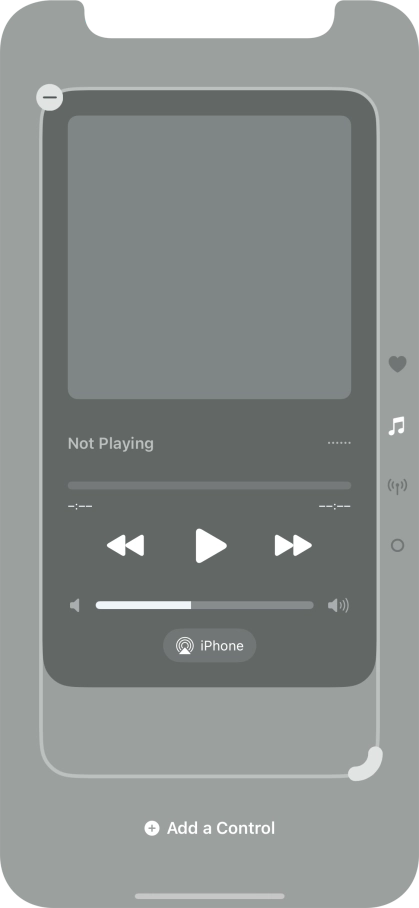 Press the remove icon on the required Control Centre page to remove it from Control Centre. Press the remove icon on the required Control Centre page to remove it from Control Centre.