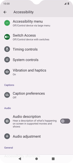 Press the required category below 