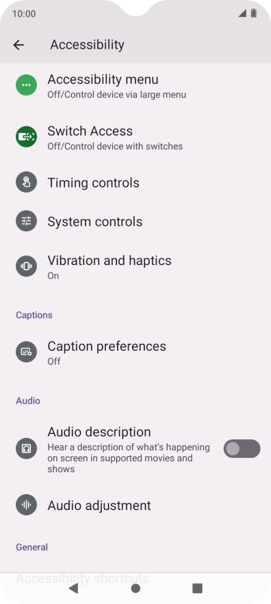 Press the required category below 