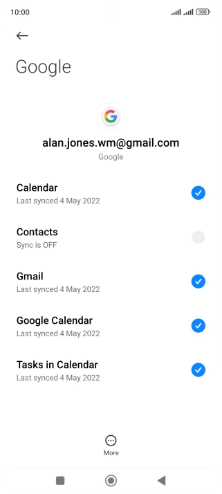 Press the field next to 