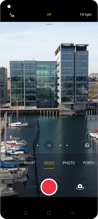 Press the required setting.