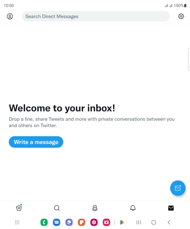 Press the new message icon.