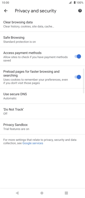 Press Clear browsing data. Press Clear browsing data.