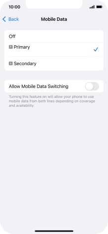 Press the required price plan.