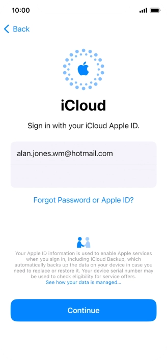 Press Continue. Press Continue.