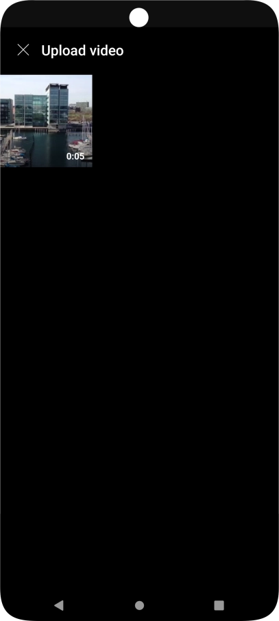 Press the required video clip.