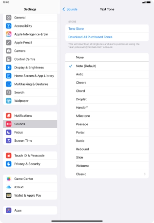 Press the required message tones to hear them.