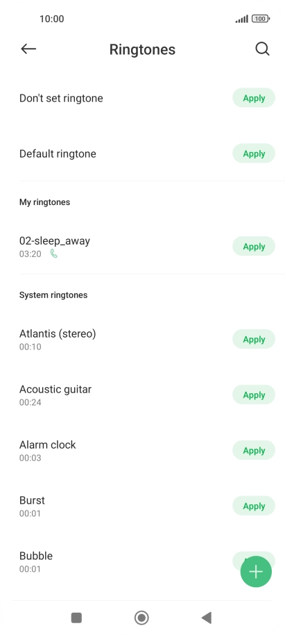 Press the Home key to return to the home screen.