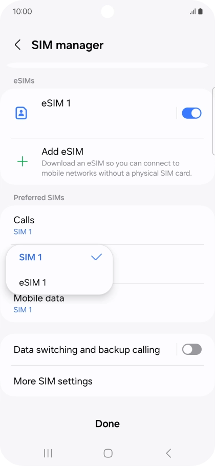 Press the required price plan.