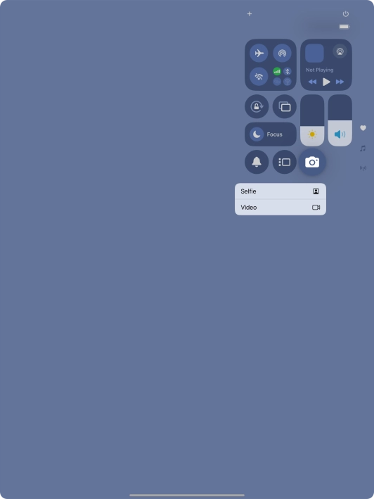 Press and hold the required function to see more actions.