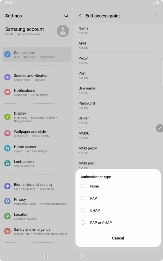 Press None. Press None.