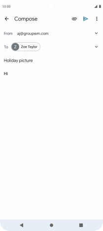 Press the attachment icon.