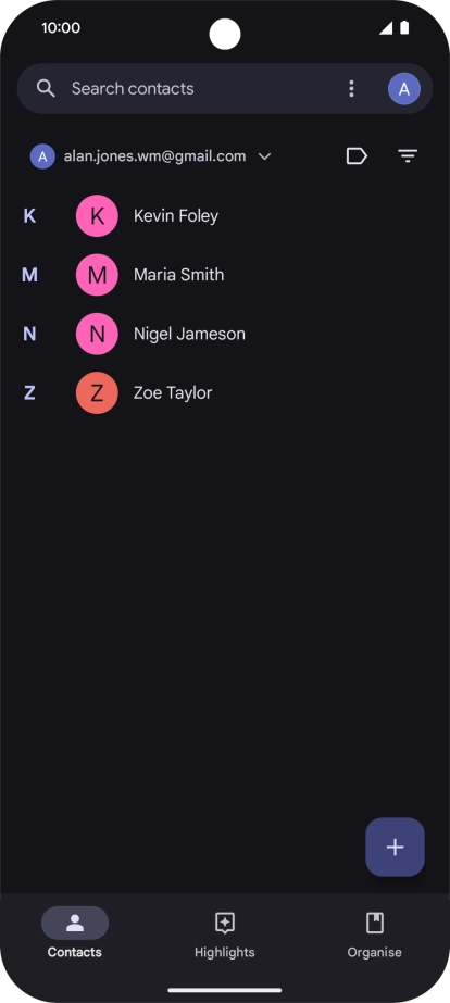 Slide your finger upwards starting from the bottom of the screen to return to the home screen.
