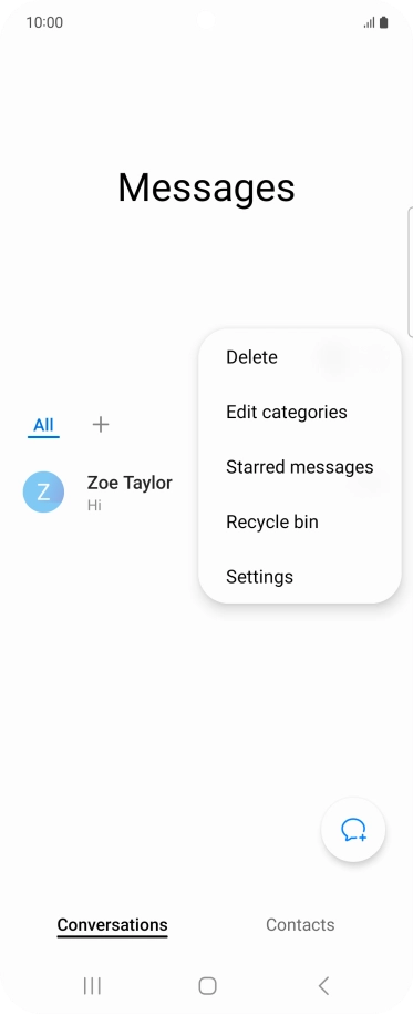 Press Settings. Press Settings.