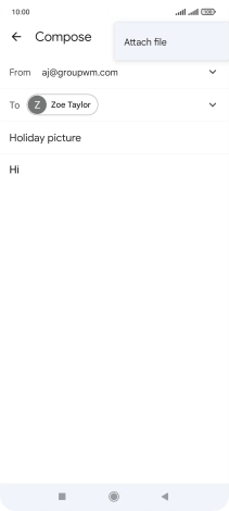 Press Attach file and go to the required folder.