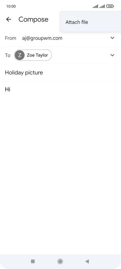 Press Attach file and go to the required folder.