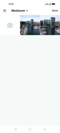 Press the required picture or video clip.