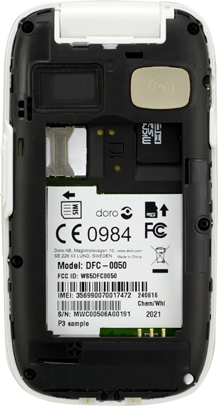 Slide the memory card into the memory card holder.