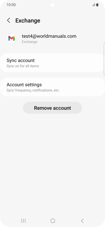 Press Remove account. Press Remove account.