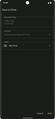 Press the field below 