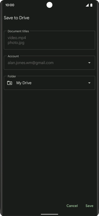 Press the field below 