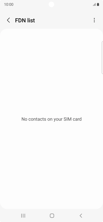 Press the menu icon.