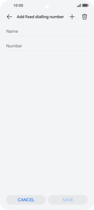 Press Name and key in the required name. Press Name and key in the required name.