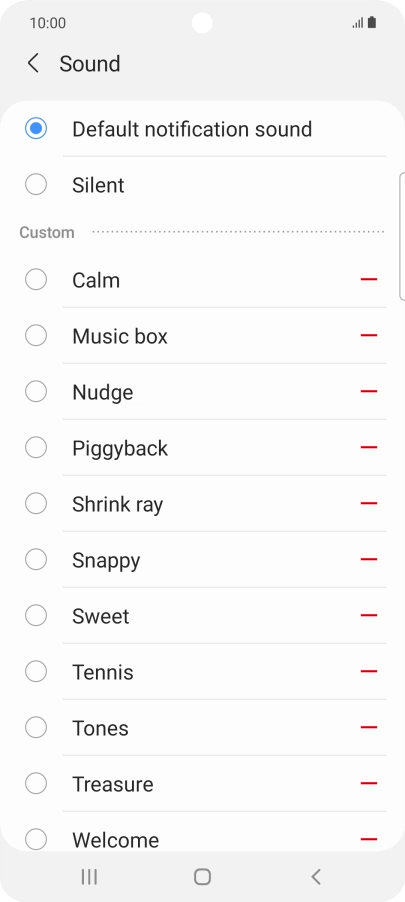 Press the required message tones to hear them.