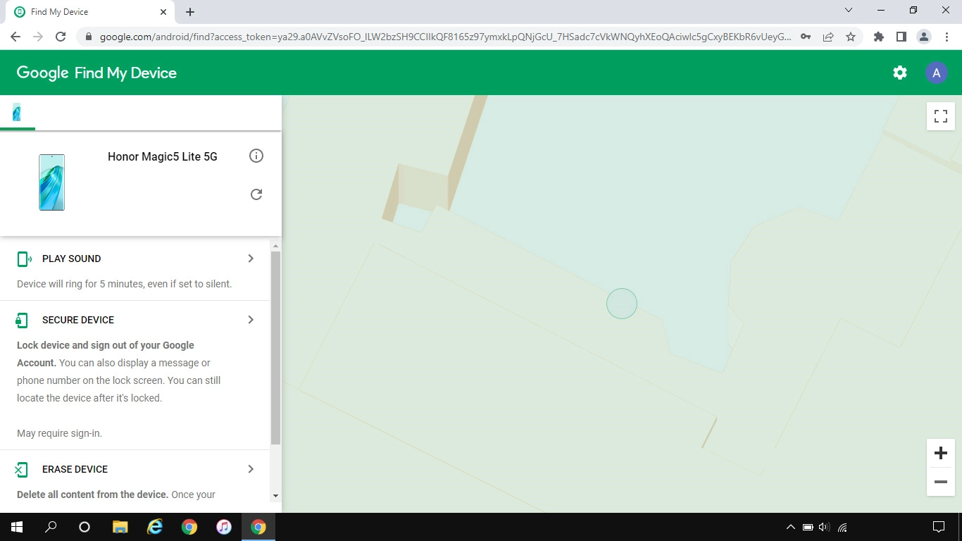Click the required device.