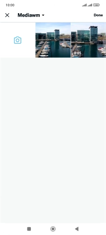 Press the required picture or video clip.