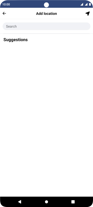 Press the search field and key in the required search word.